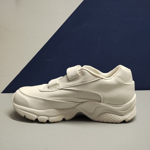 Apex Double Strap X926 Walking Sneakers Womens 12W White Logo Round Toe Low Top‎
